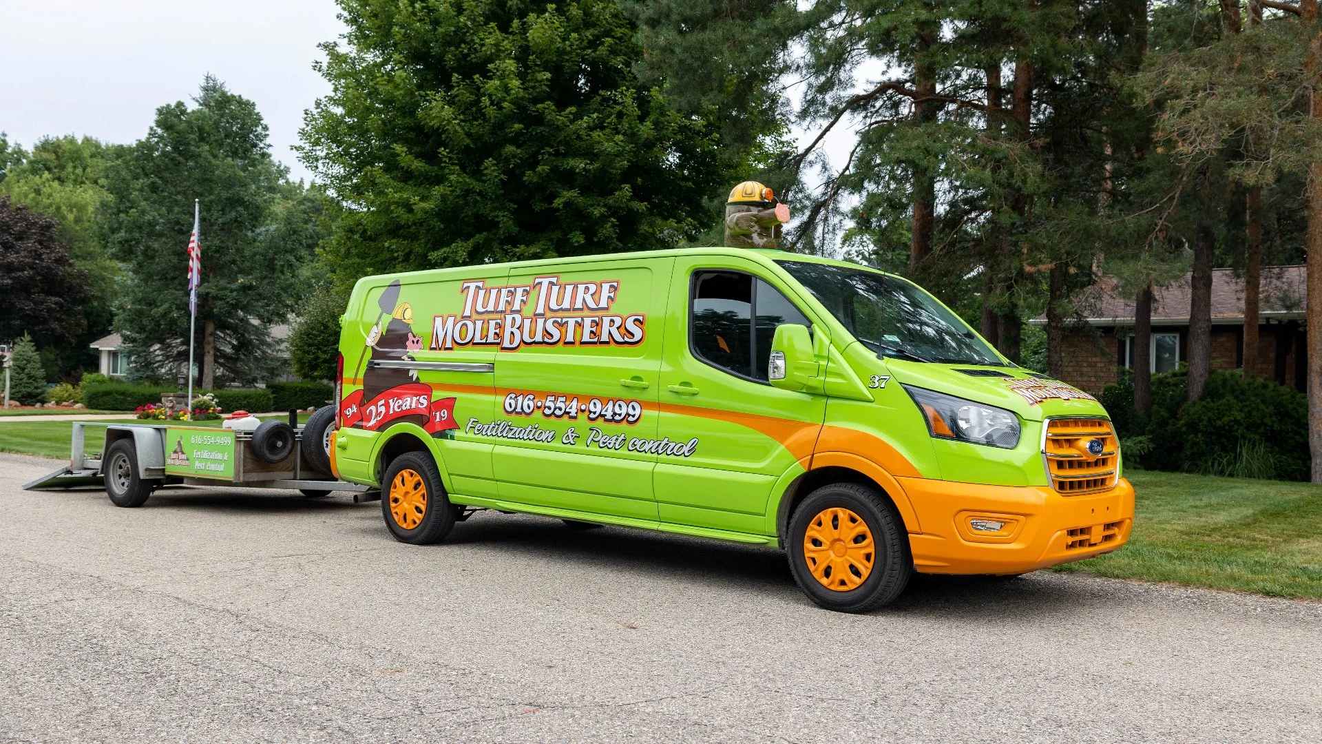 Tuff Turf service vehicle in {area}, Michigan